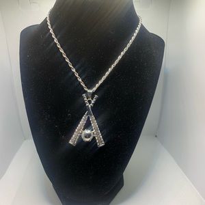 Fashion Men Baseball Pendant Necklace